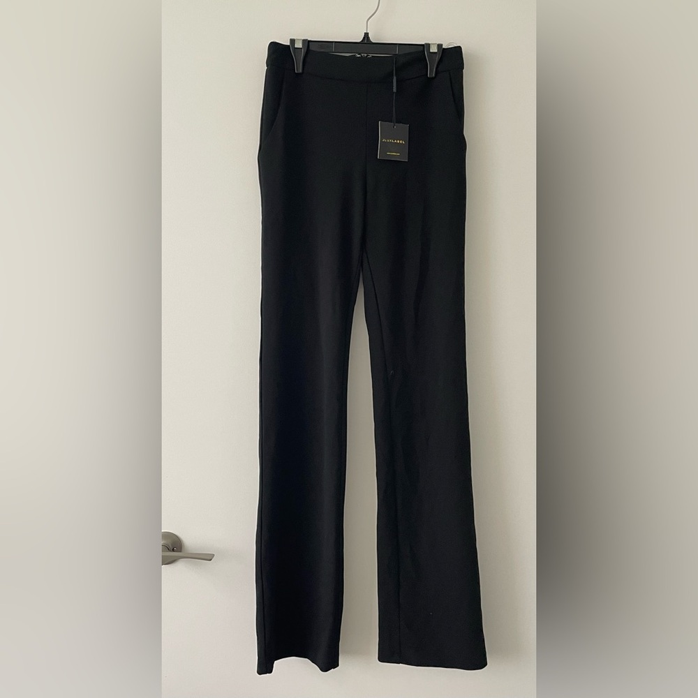 NWT - Jluxlabel Black Trouser Dress Pants - size L